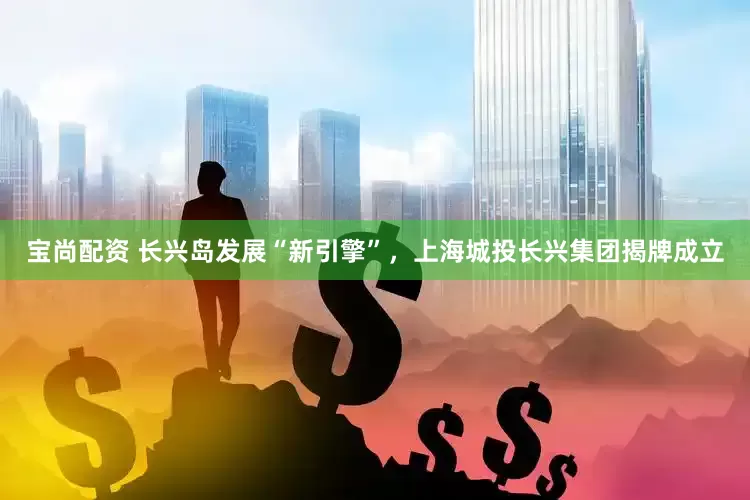 宝尚配资 长兴岛发展“新引擎”，上海城投长兴集团揭牌成立